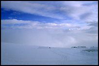 Fresh snow on the 14300ft camp. Denali, Alaska