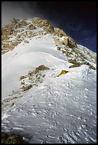 At the 16000 narrow camp on the Rib, there is just another party. Denali, Alaska ( color)