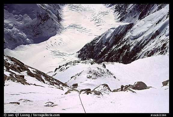 On the West Rib. Denali, Alaska