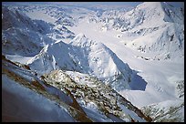 The next day, unlike the other party which is making a round-a-trip summit day and leave their tent, I pack everything, since I plan to traverse the mountain and go down by the West Buttress. Denali, Alaska ( color)