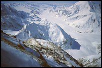 The next day, unlike the other party which is making a round-a-trip summit day and leave their tent, I pack everything, since I plan to traverse the mountain and go down by the West Buttress. Denali, Alaska (color)