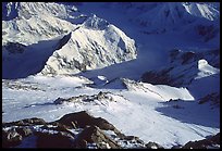 The West Rib has 45 degrees inclination, with some steeper mixed parts. This means that unlike the West Buttress, it is a somewhat technical route, where you have to do some sort of climbing, and be careful not to fall. Denali, Alaska ( color)