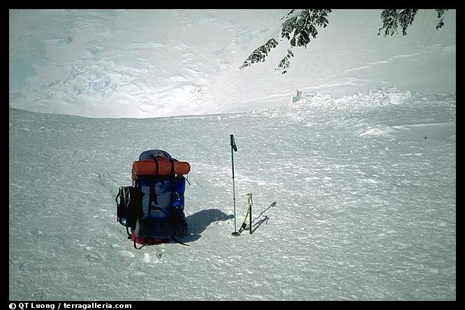 Yes, it all goes into a Lowe Cerro Torre II. Denali, Alaska (color)