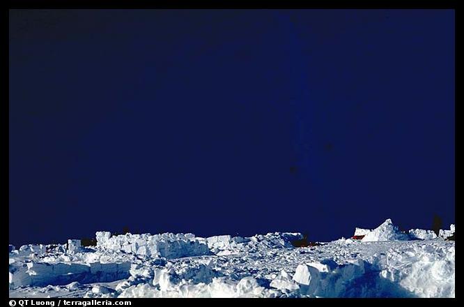 Evening falls on the 14300 camp. Denali, Alaska (color)