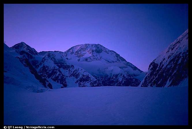 My last vision of the mountain (through the East Fork of the Kahilna Glacier). Denali, Alaska