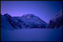 My last vision of the mountain (through the East Fork of the Kahilna Glacier). Denali, Alaska (color)