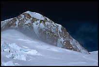 Lower section of West Buttress of Mt McKinley. Denali National Park, Alaska, USA.