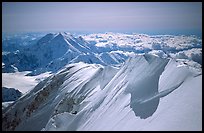 Summit Ridge of Mt McKinley. Denali National Park, Alaska, USA.