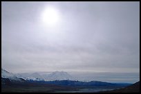 Halo above Alaska Range. Denali National Park, Alaska, USA. (color)