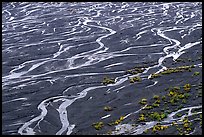 Braids of the Mc Kinley River near Eielson. Denali National Park, Alaska, USA. (color)