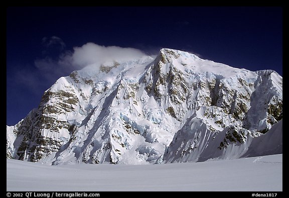 North Face of Mt Hunter. Denali National Park (color)