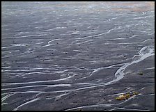 Braids of the McKinley River on sand bar near Eielson. Denali National Park, Alaska, USA.