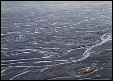 Braids of the  McKinley River on sand bar near Eielson. Denali  National Park ( color)