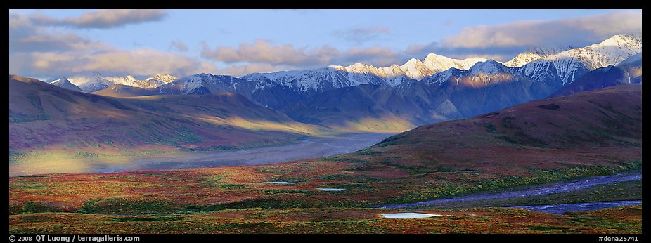 Evening light on Alaska Range. Denali  National Park (color)