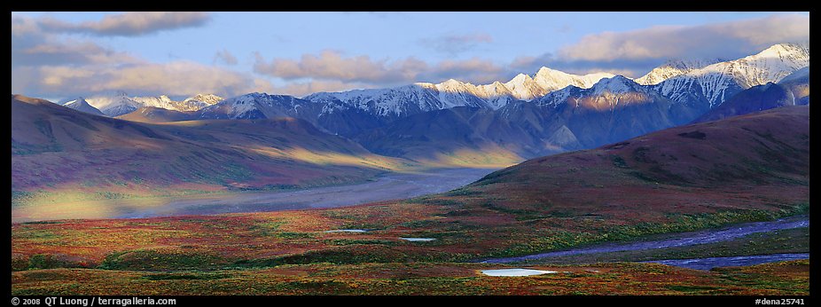 Evening light on Alaska Range. Denali  National Park (color)