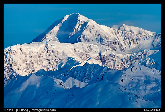 Mt McKinley seen from the south. Denali National Park, Alaska, USA.