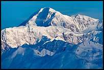 Mt McKinley seen from the south. Denali National Park, Alaska, USA. (color)