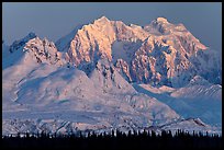 Mt Hunter, winter sunrise. Denali National Park ( color)