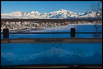 Interpretive sign, Alaska range. Denali National Park ( color)