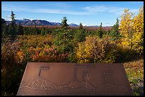 Sign identifying Denali. Denali National Park ( color)