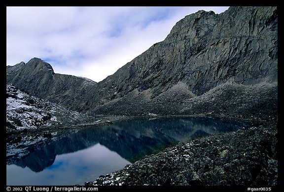 Lake I in Aquarius Valley near Arrigetch Peaks. Gates of the Arctic National Park, Alaska, USA.