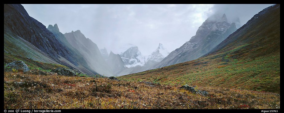 Jagged peaks of the Brooks range. Gates of the Arctic National Park (color)