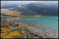 Lakeshore and rocky slopes. Gates of the Arctic National Park ( color)