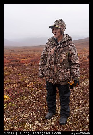 Nunamiut man. Gates of the Arctic National Park (color)