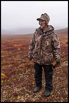 Nunamiut man. Gates of the Arctic National Park ( color)