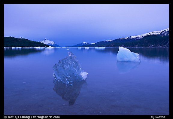 Translucent iceberg near Mc Bride glacier, Muir inlet. Glacier Bay National Park (color)