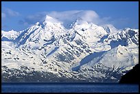 The Fairweather range, West arm. Glacier Bay National Park, Alaska, USA. (color)