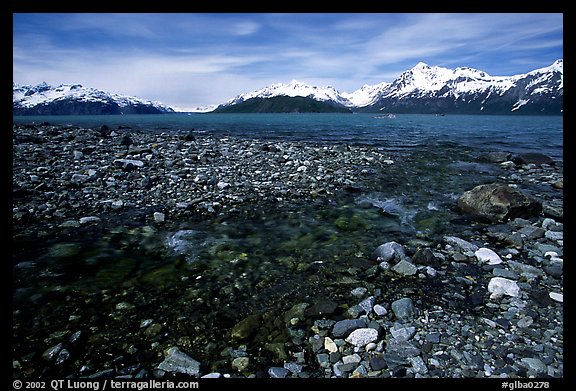 Stream and West arm. Glacier Bay National Park (color)