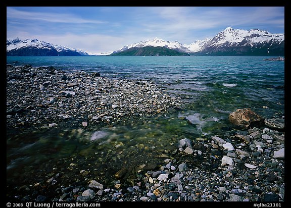 Stream and West arm. Glacier Bay National Park (color)