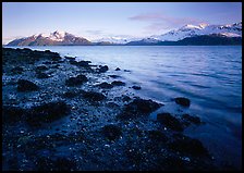 West Arm, sunset. Glacier Bay National Park ( color)