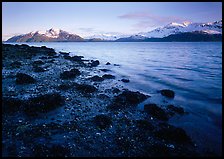 West Arm, sunset. Glacier Bay National Park ( color)