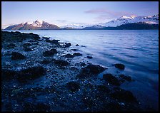 West Arm, sunset. Glacier Bay National Park, Alaska, USA.