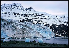 Lamplugh glacier and Mt Cooper. Glacier Bay National Park ( color)