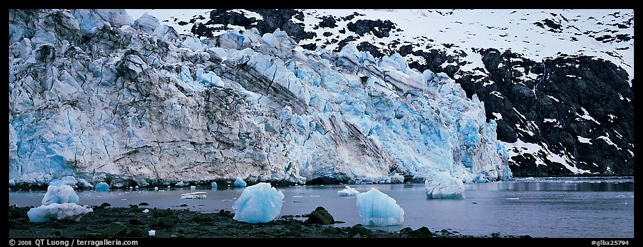 Glacier terminus. Glacier Bay National Park (color)