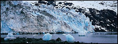 Glacier terminus. Glacier Bay National Park, Alaska, USA.