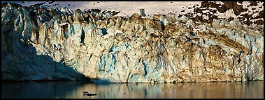 Ice wall. Glacier Bay National Park (Panoramic color)