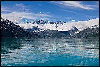 Fairweather range and reflections. Glacier Bay National Park, Alaska, USA.