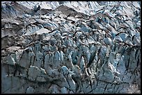 Crevasses and seracs of Reid Glacier. Glacier Bay National Park, Alaska, USA.