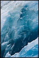 Ice wall detail, Reid Glacier. Glacier Bay National Park, Alaska, USA. (color)