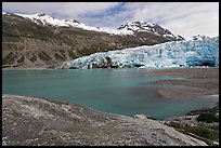 Reid Inlet and Reid Glacier. Glacier Bay National Park, Alaska, USA.