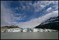 Wide face of Lamplugh glacier. Glacier Bay National Park, Alaska, USA.