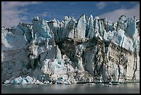 Seracs on the face of Lamplugh glacier. Glacier Bay National Park, Alaska, USA.