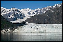 Margerie Glacier flowing from Mount Fairweather into Tarr Inlet. Glacier Bay National Park, Alaska, USA.