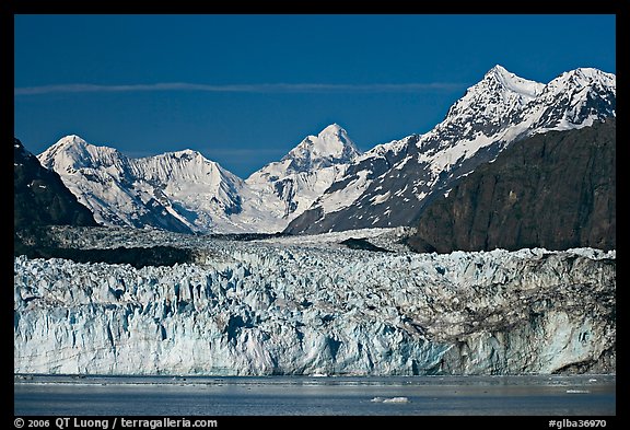 Margerie Glacier and Fairweather range. Glacier Bay National Park, Alaska, USA.