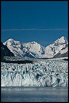 Front of Margerie Glacier and Fairweather range. Glacier Bay National Park, Alaska, USA. (color)