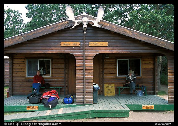 Katmai lodge, Brooks camp. Katmai National Park (color)